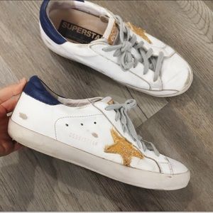 Golden Goose super star sneakers  39/navy/gold